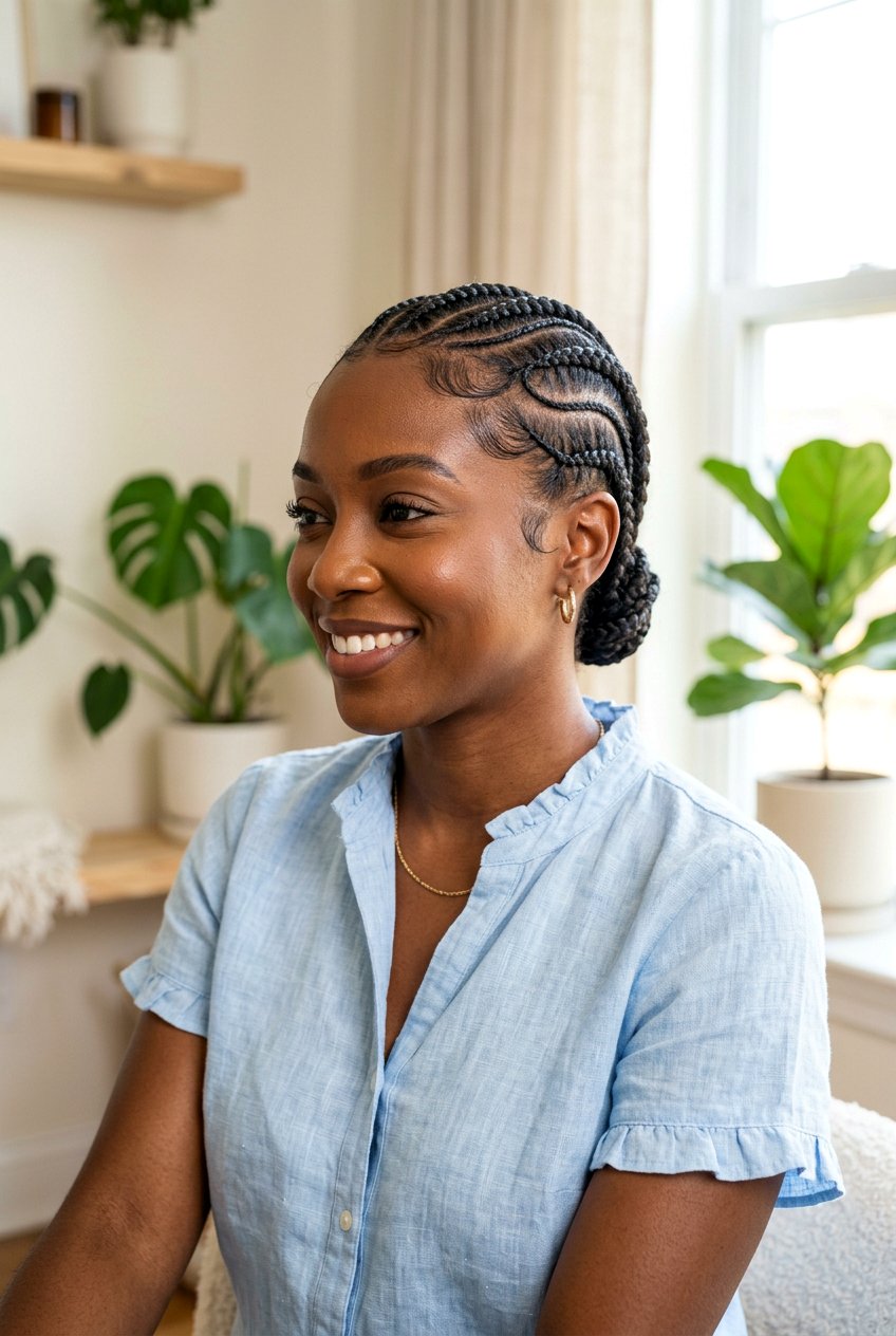 20 Creative Cornrow Parting Styles to Elevate Your Look