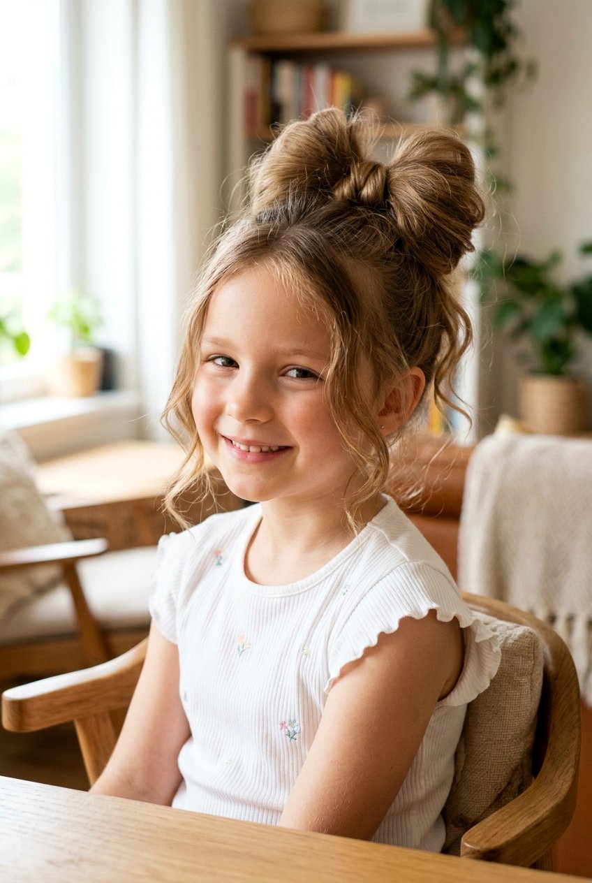 Cute Bow Bun Hairstyle For Girls - 20 bow bun hairstyle for girls - 20 bow bun hairstyle for girls
