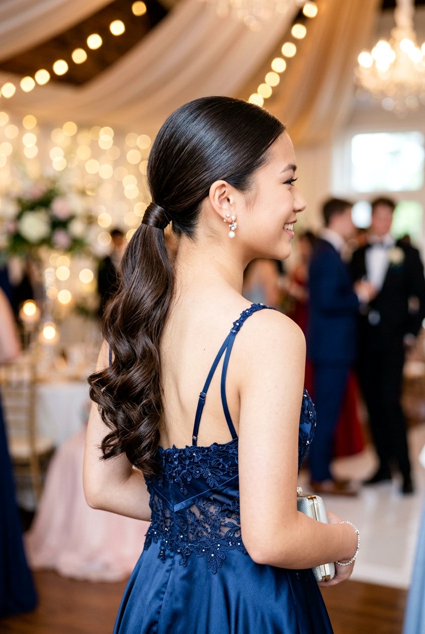 Cute Low Ponytail For Prom - 20 cute prom hairstyles for teens - 20 cute prom hairstyles for teens