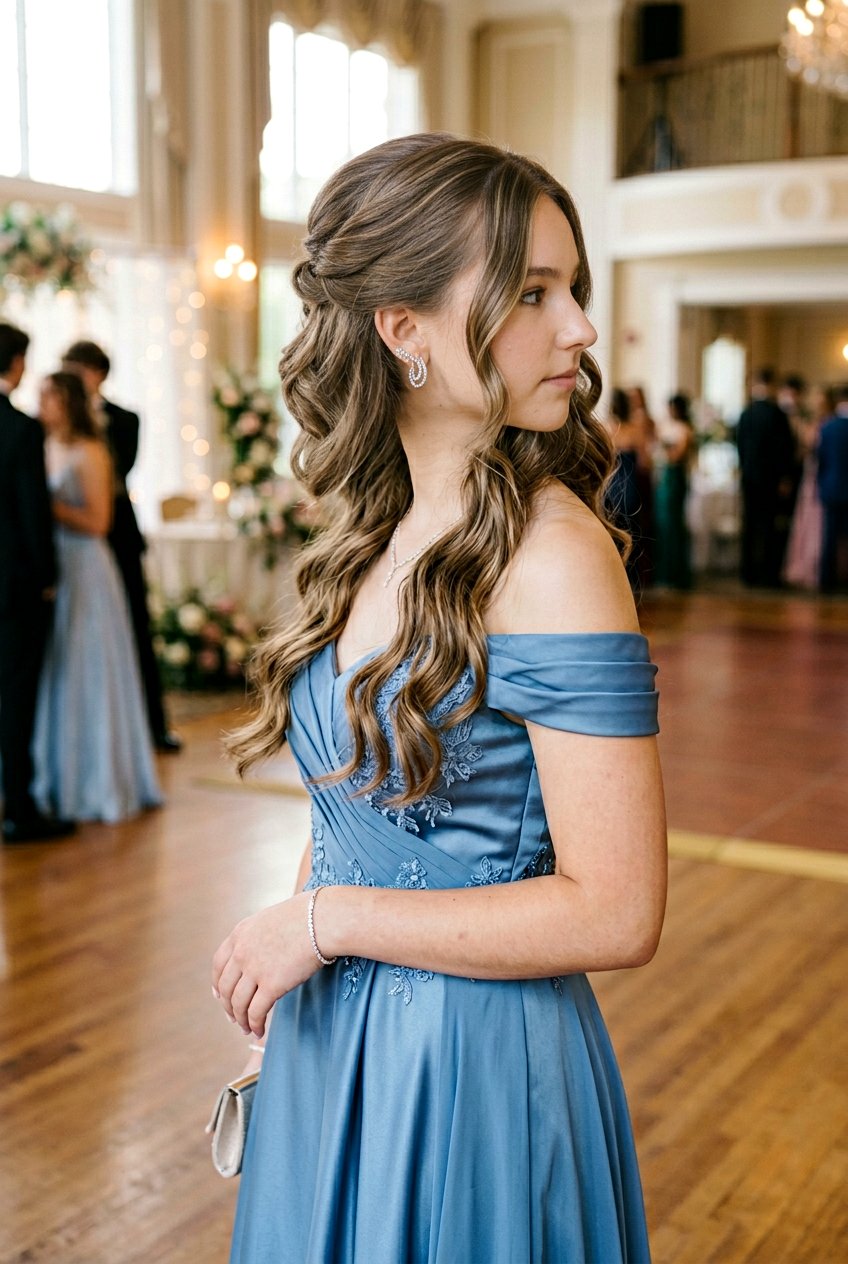 Cute Side Swept Prom Hair - 20 cute prom hairstyles for teens - 20 cute prom hairstyles for teens