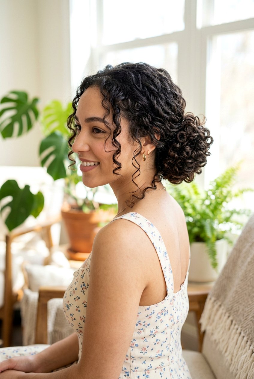 Cute Textured Updo With Curls - 20 textured updo hairstyles - 20 textured updo hairstyles