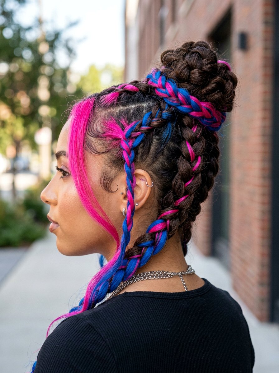 Cyber Y2K Chunky Highlight Hair Color - 20 rave hair color ideas - 20 rave hair color ideas