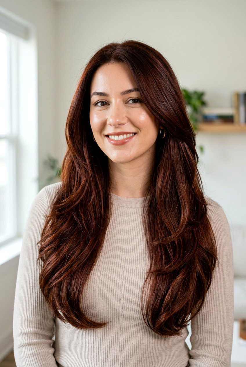 Dark Auburn Brown Hair - 20 low maintenance red hair color - 20 low maintenance red hair color
