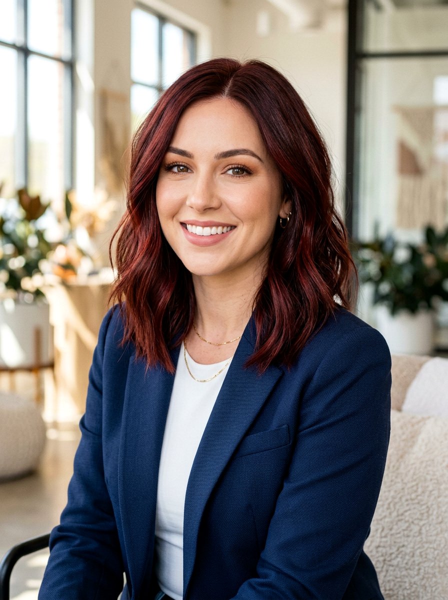 Dark Auburn Lob Hair Color - 20 red lob hair color ideas - 20 red lob hair color ideas