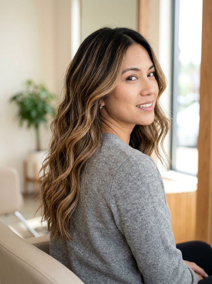 Dark Blonde Balayage On Black Hair - 20 subtle balayage for black hair - 20 subtle balayage for black hair