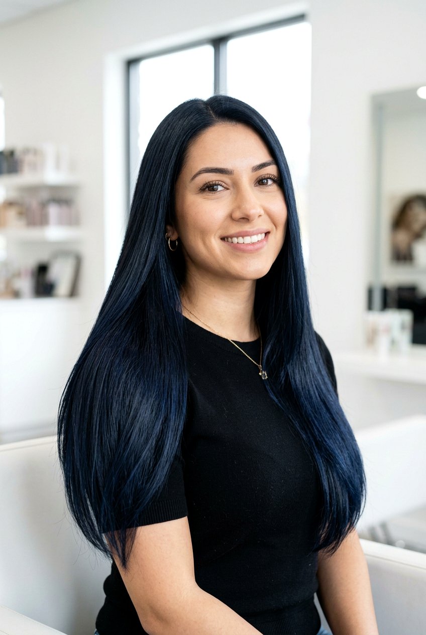 Dark Blue Black Balayage - 20 blue black balayage - 20 blue black balayage