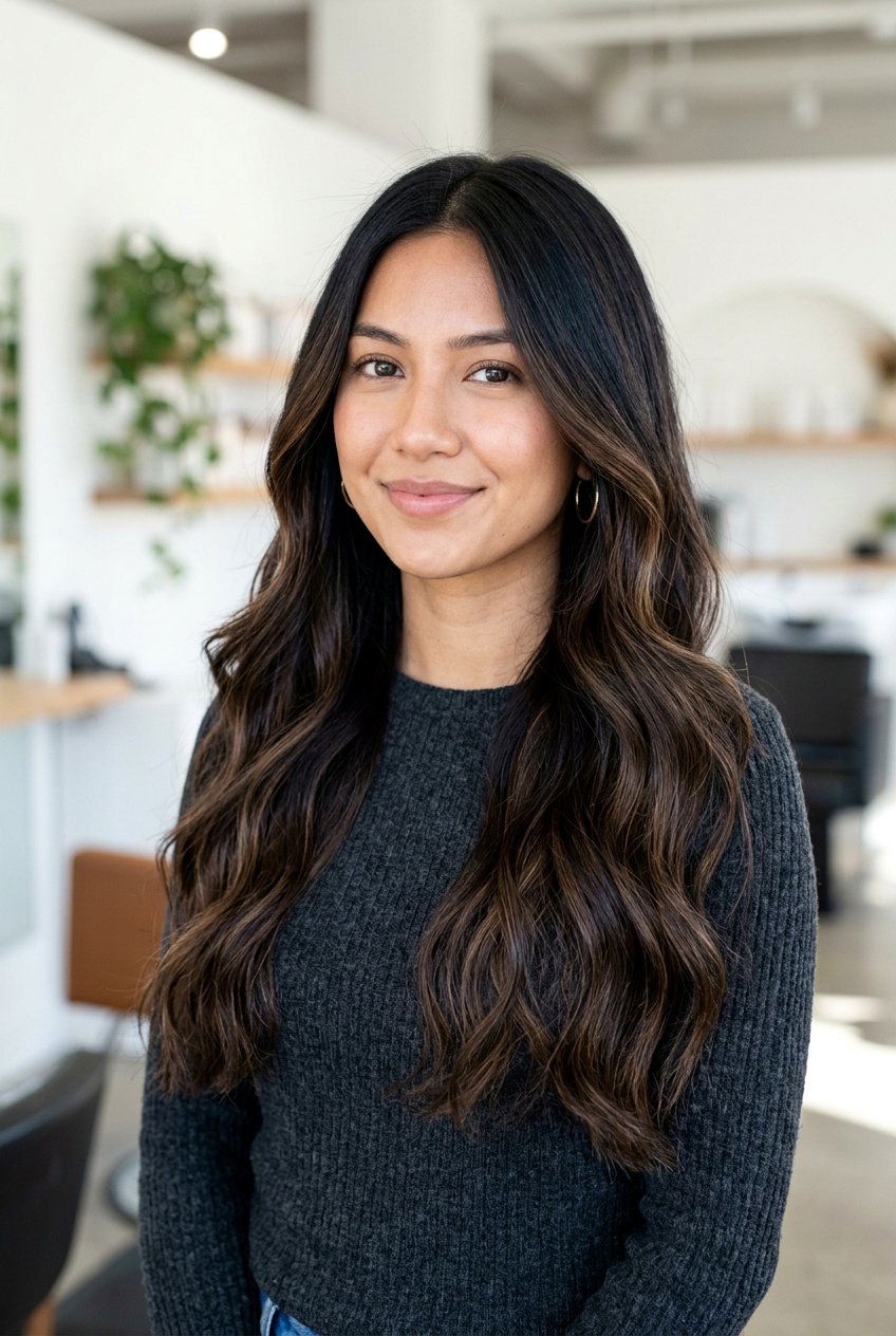 Dark Brown Balayage - 20 glossy brunette balayage - 20 glossy brunette balayage