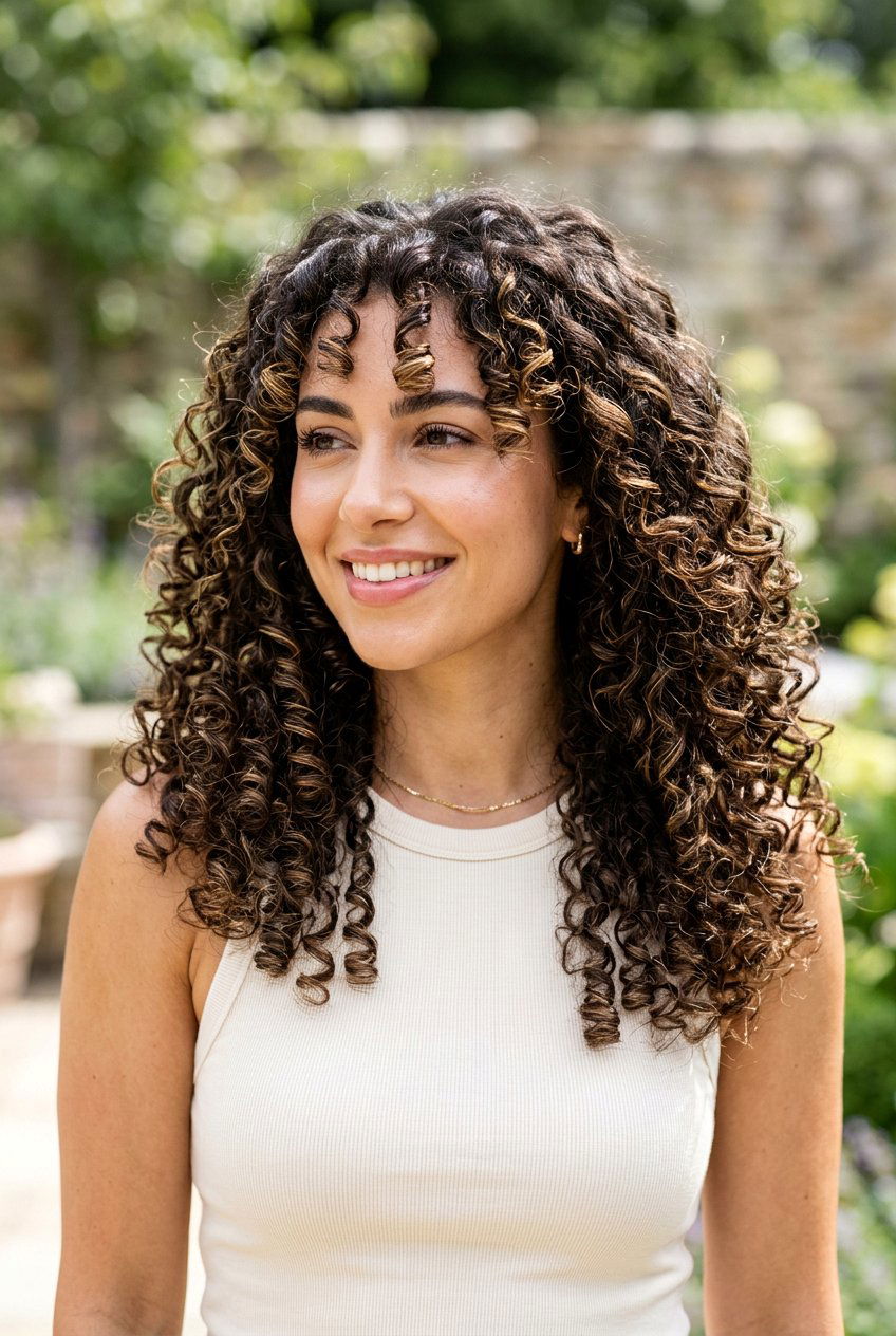 Dark Brown Curly Hair With Golden Babylights - 20 dark brown hair with golden babylights - 20 dark brown hair with golden babylights