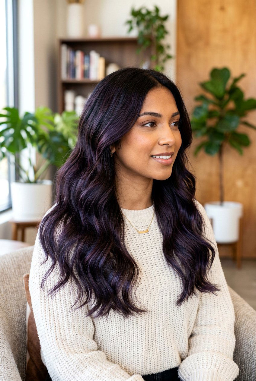 Dark Brown Galaxy Balayage On Dark Hair - 20 galaxy balayage on dark hair - 20 galaxy balayage on dark hair