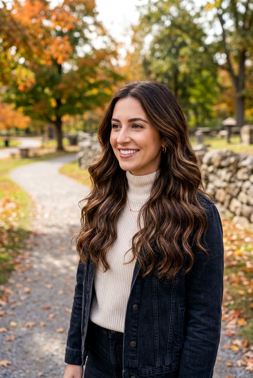 Dark Brown Hair With Chestnut Highlights - 20 natural brunette highlights - 20 natural brunette highlights