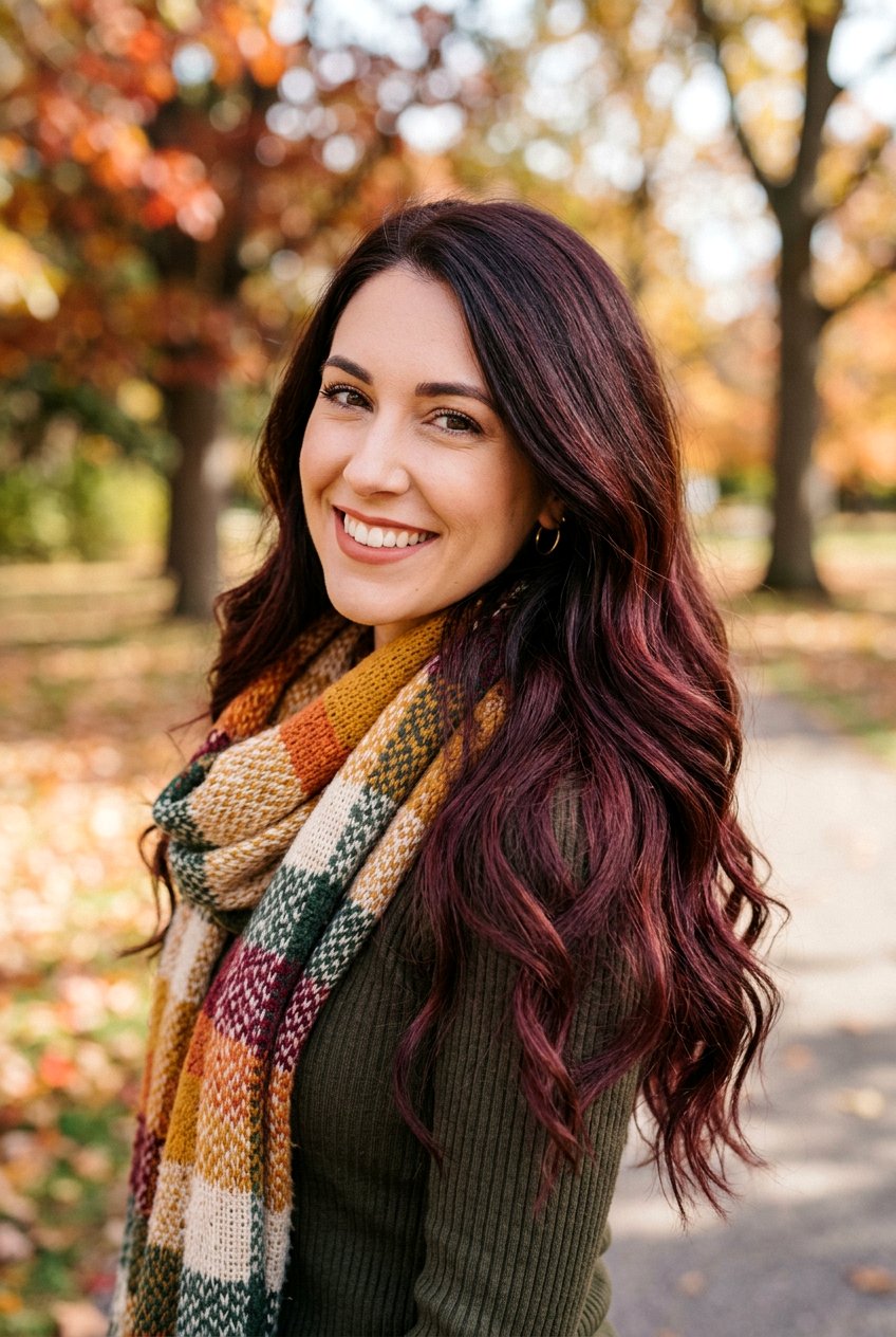 Dark Brown To Burgundy Balayage - 20 autumn burgundy balayage ideas - 20 autumn burgundy balayage ideas