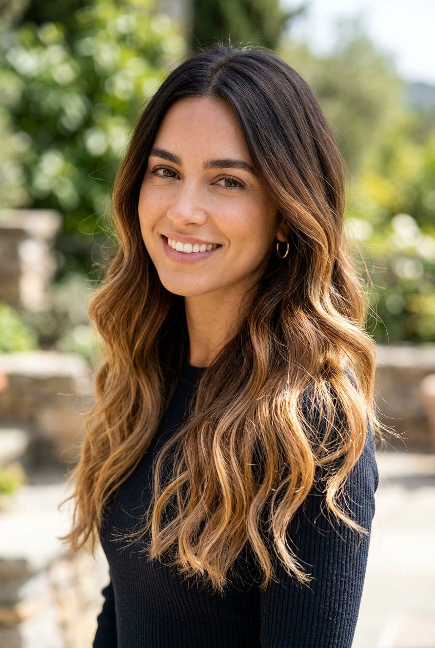 Dark Brown To Caramel Ombre - 20 caramel ombre hair - 20 caramel ombre hair