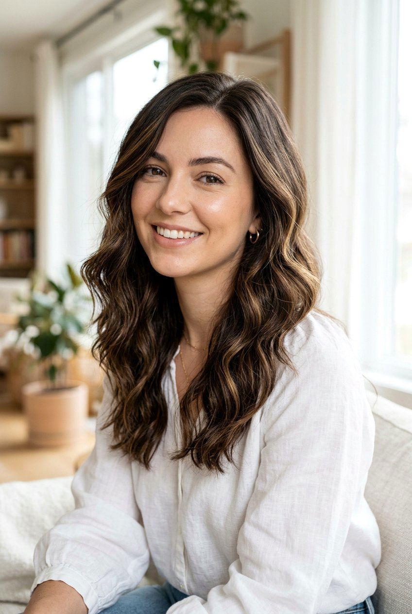 Dark Brown Wavy Hair With Golden Babylights - 20 dark brown hair with golden babylights - 20 dark brown hair with golden babylights