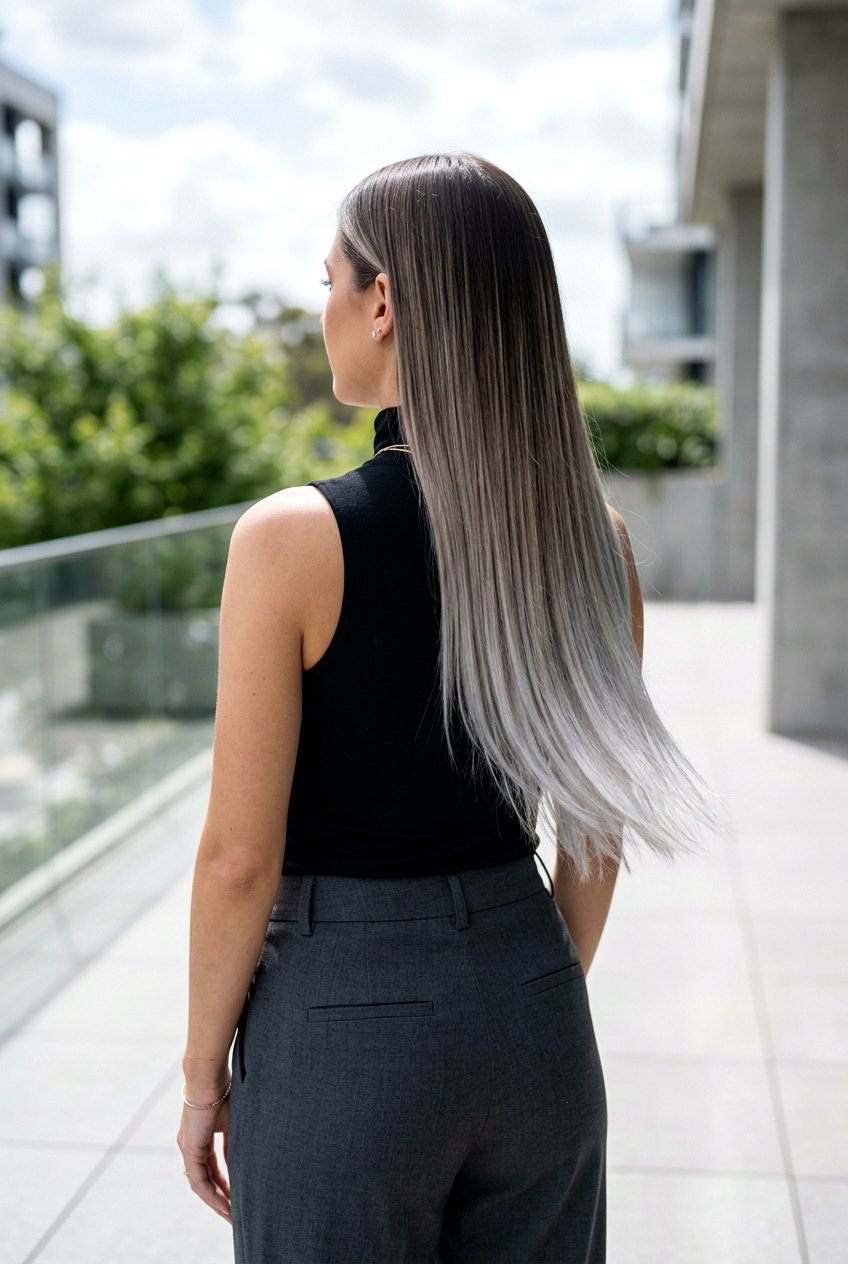 Dark Brown to Ash Blonde Soft Ombre - 20 soft ombre on brown hair - 20 soft ombre on brown hair