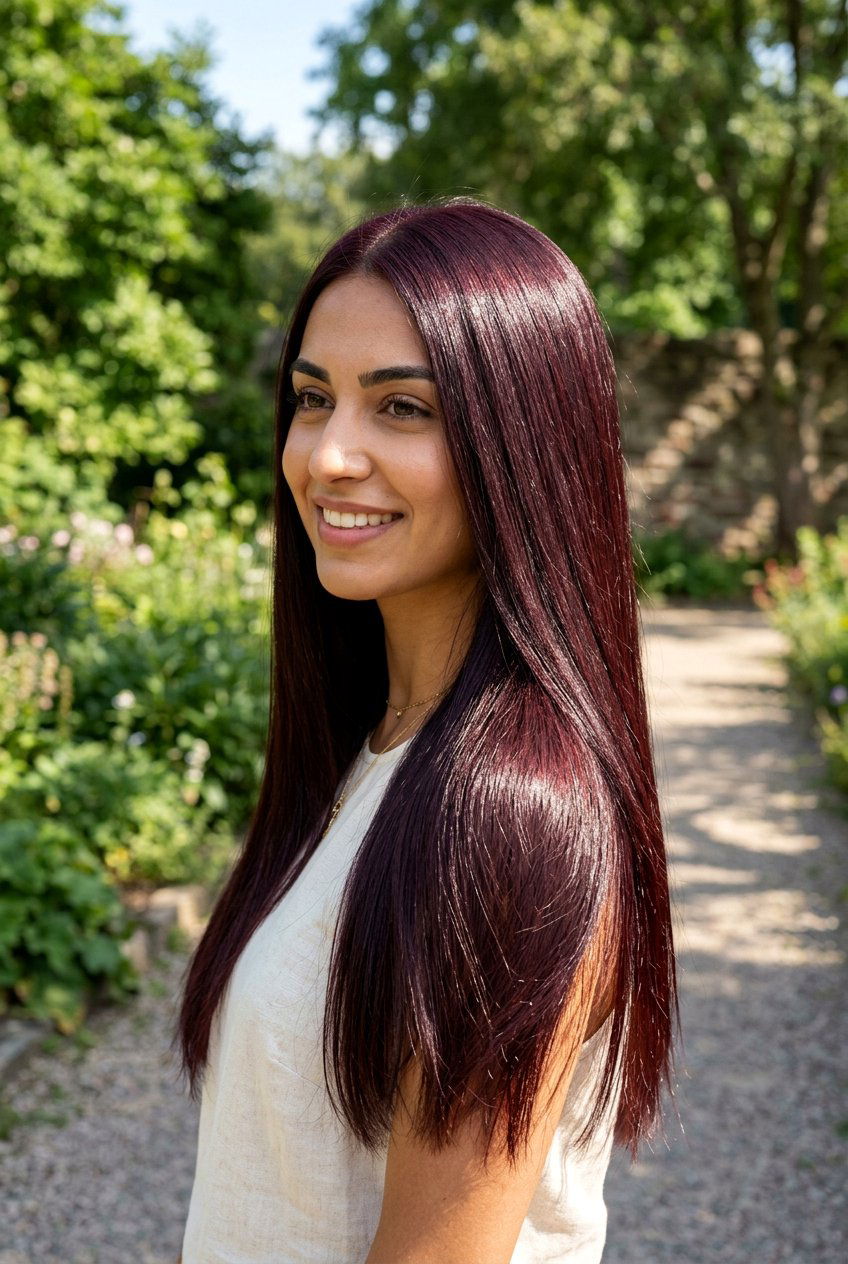 Dark Burgundy Hair - 20 burgundy hair color ideas - 20 burgundy hair color ideas