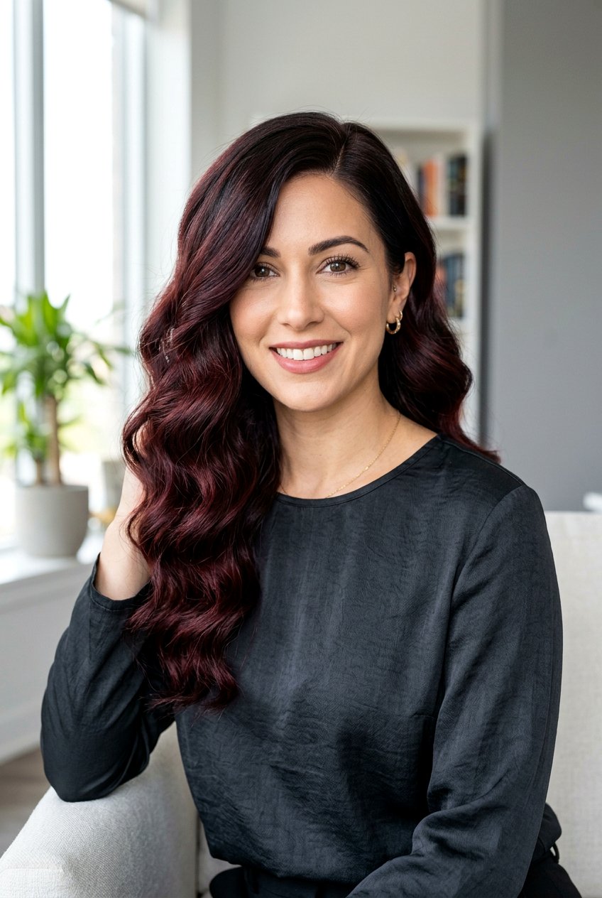 Dark Cherry Mahogany Balayage - 20 cherry mahogany balayage - 20 cherry mahogany balayage