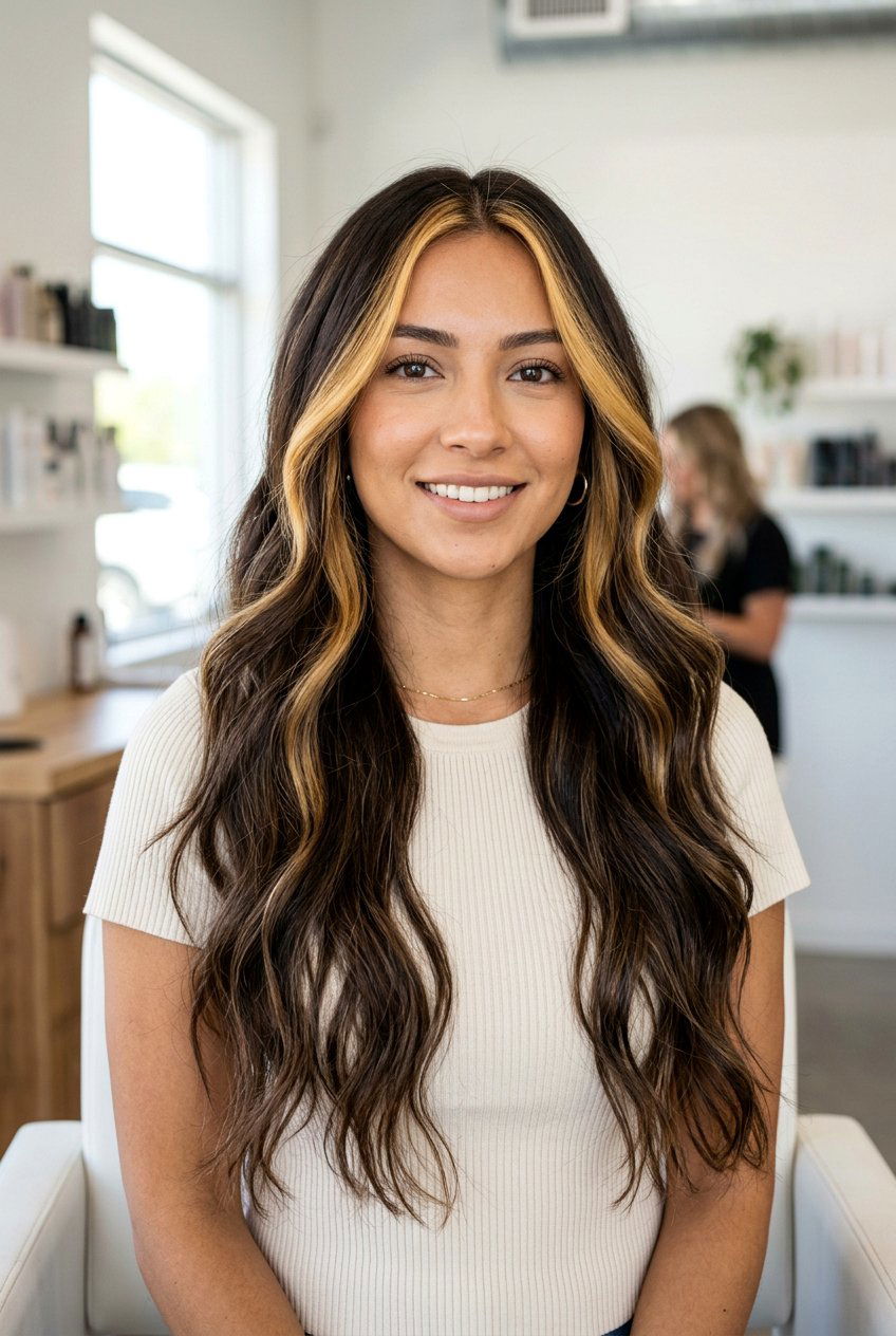 Dark Chocolate Balayage With Blonde Face Frame - 20 brunette balayage with face framing highlights - 20 brunette balayage with face framing highlights