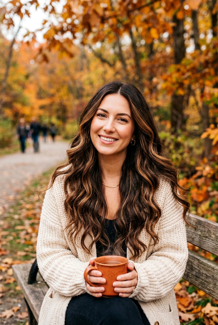 Dark Chocolate Brown With Caramel For Fall - 20 fall hairstyles for women - 20 fall hairstyles for women