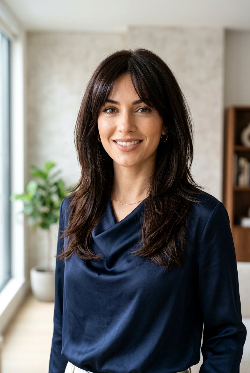 Dark Chocolate Brunette Shag - 20 brunette shag hair color ideas - 20 brunette shag hair color ideas