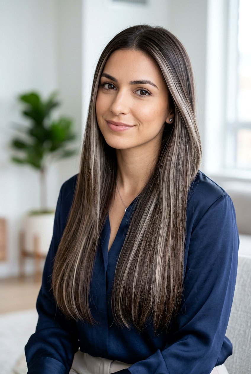 Dark Chocolate Brunette With Ash Blonde Highlights - 20 dark chocolate brunette with blonde highlights - 20 dark chocolate brunette with blonde highlights