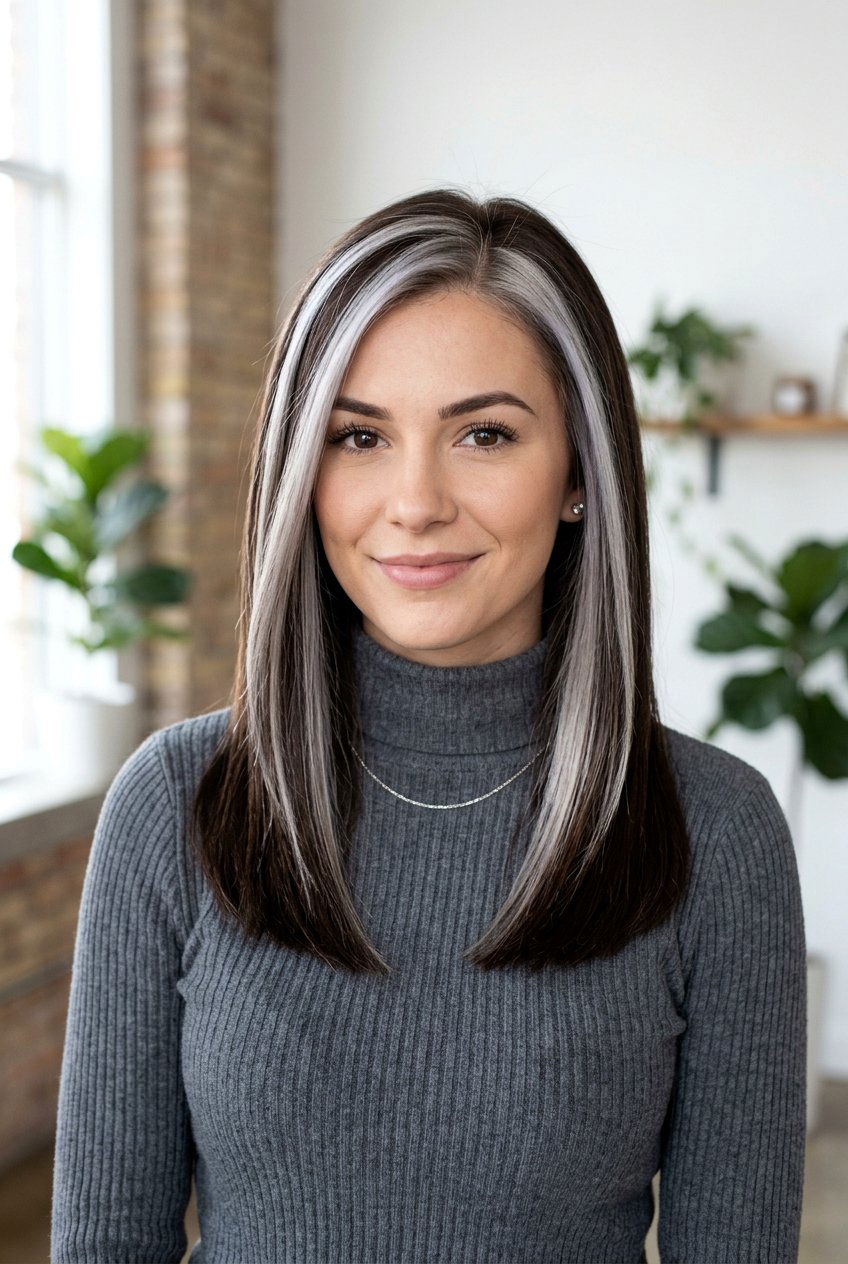 Dark Chocolate Brunette With Icy Blonde Highlights - 20 dark chocolate brunette with blonde highlights - 20 dark chocolate brunette with blonde highlights