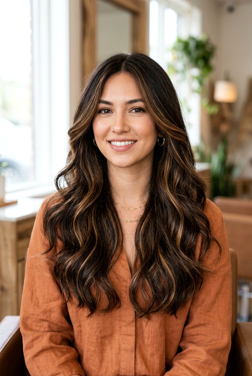 Dark Chocolate Hair with Caramel Highlights - 20 dark chocolate hair color - 20 dark chocolate hair color