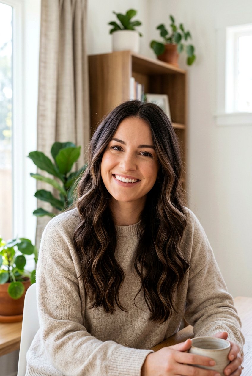 Dark Chocolate Hair with Mocha Highlights - 20 dark chocolate hair color - 20 dark chocolate hair color