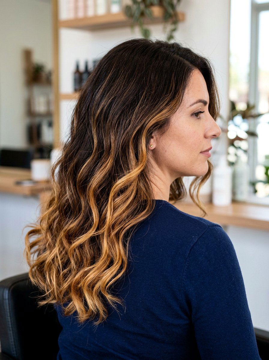 Dark Chocolate To Caramel Balayage - 20 classy brunette balayage ideas - 20 classy brunette balayage ideas