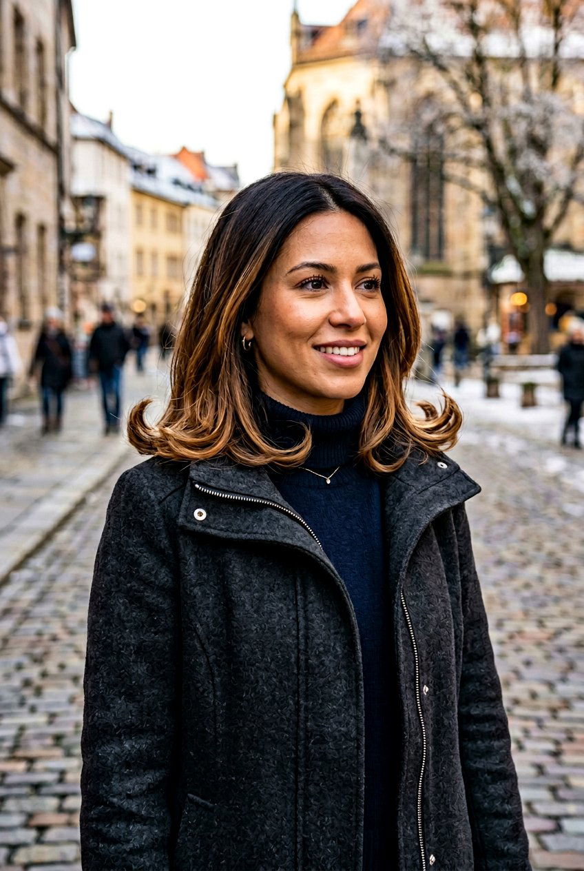 Dark Chocolate Toffee Lob - 20 brunette lob balayage ideas - 20 brunette lob balayage ideas