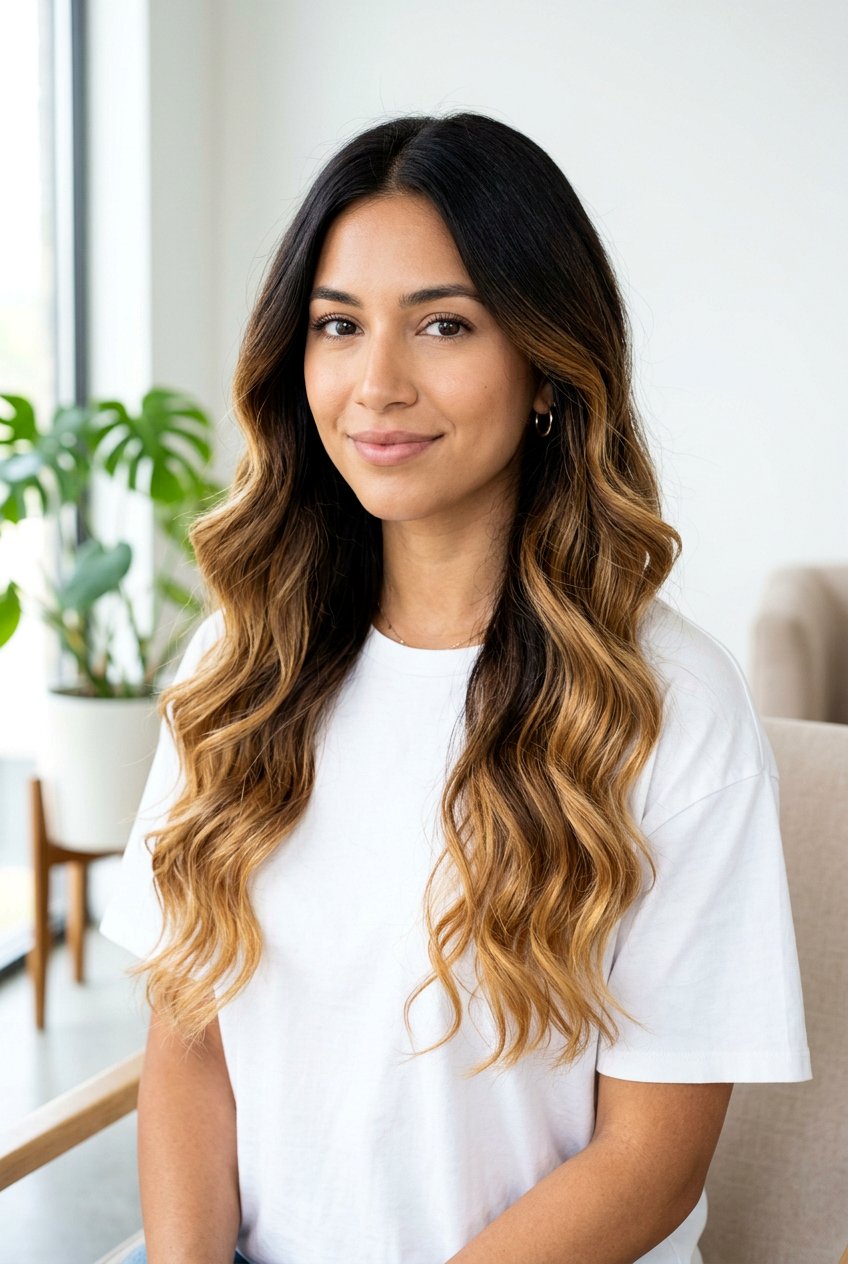 Dark Chocolate to Caramel Ombre - 20 chocolate caramel hair color ideas - 20 chocolate caramel hair color ideas