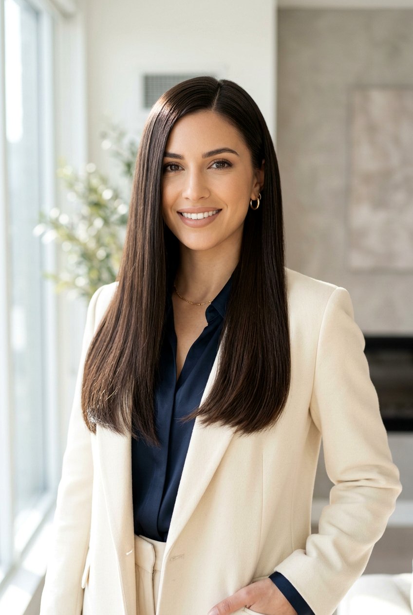 Dark Cocoa Brunette Straight Hair - 20 cool cocoa brunette - 20 cool cocoa brunette