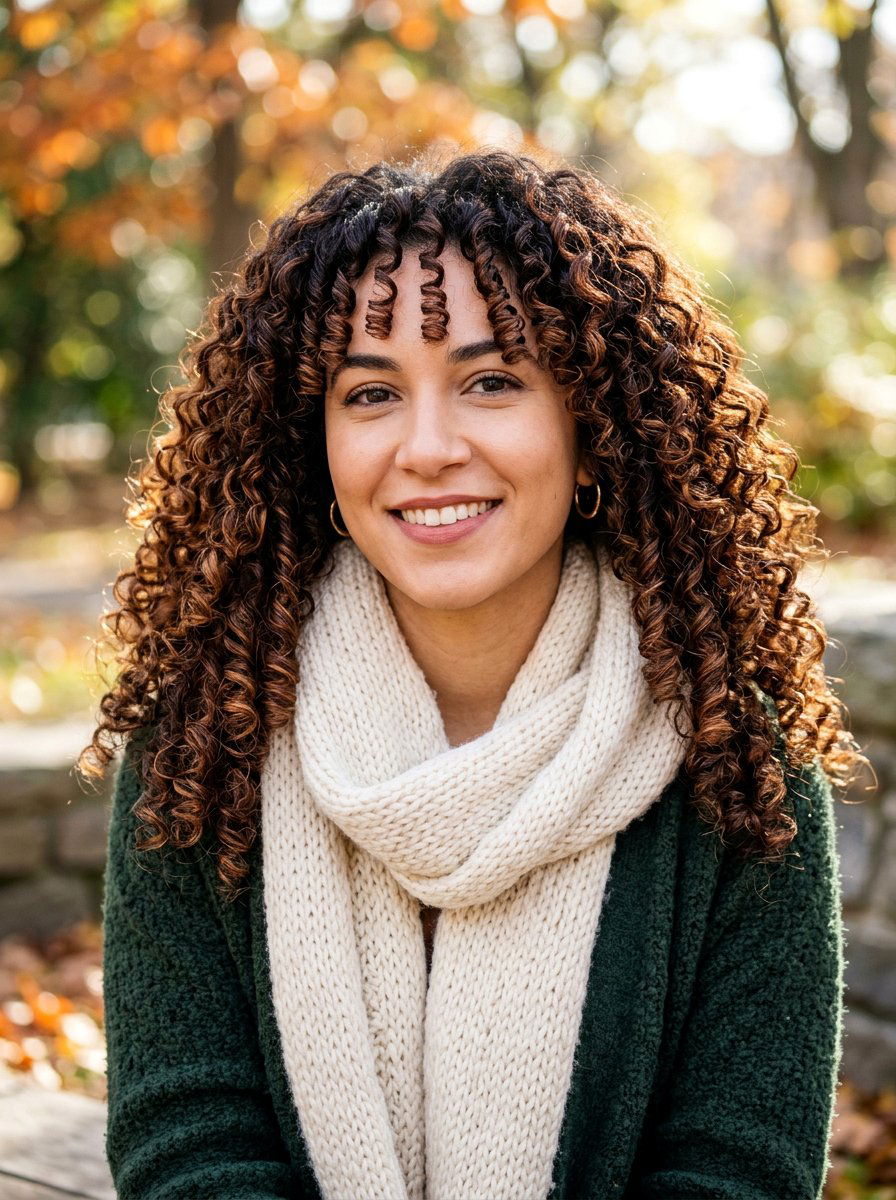 Dark Copper Brown Curly Hair - 20 copper brown hair color for fall - 20 copper brown hair color for fall