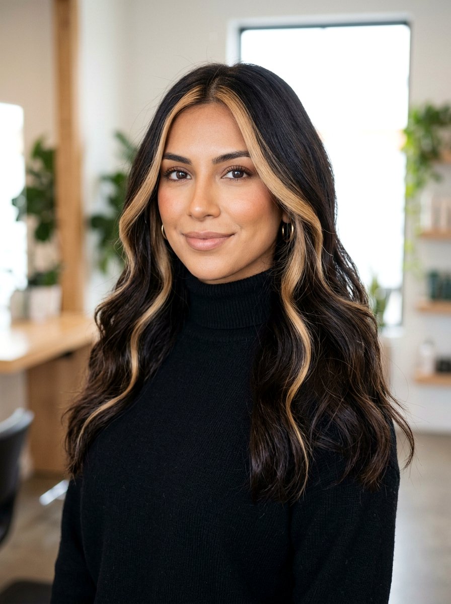 Dark Espresso Hair Light Caramel Money Piece - 20 rich espresso with caramel money piece - 20 rich espresso with caramel money piece