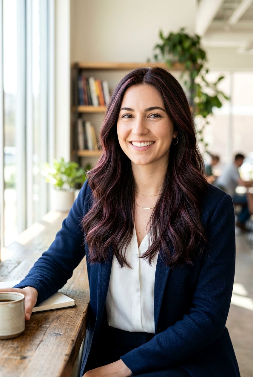 Dark Hair with Subtle Burgundy Highlights - 20 dark hair with burgundy highlights - 20 dark hair with burgundy highlights