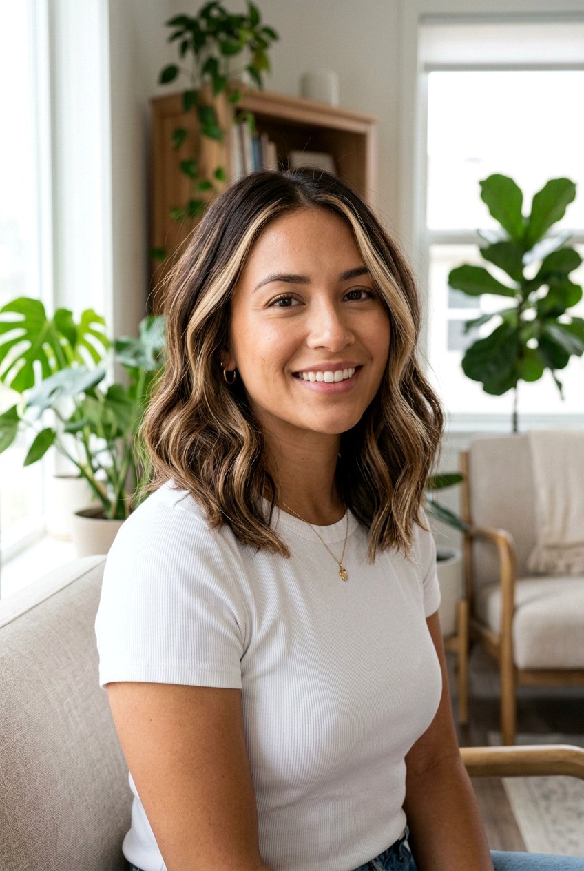 Dark Mocha Balayage Lob With Money Piece - 20 dark mocha balayage with money piece - 20 dark mocha balayage with money piece