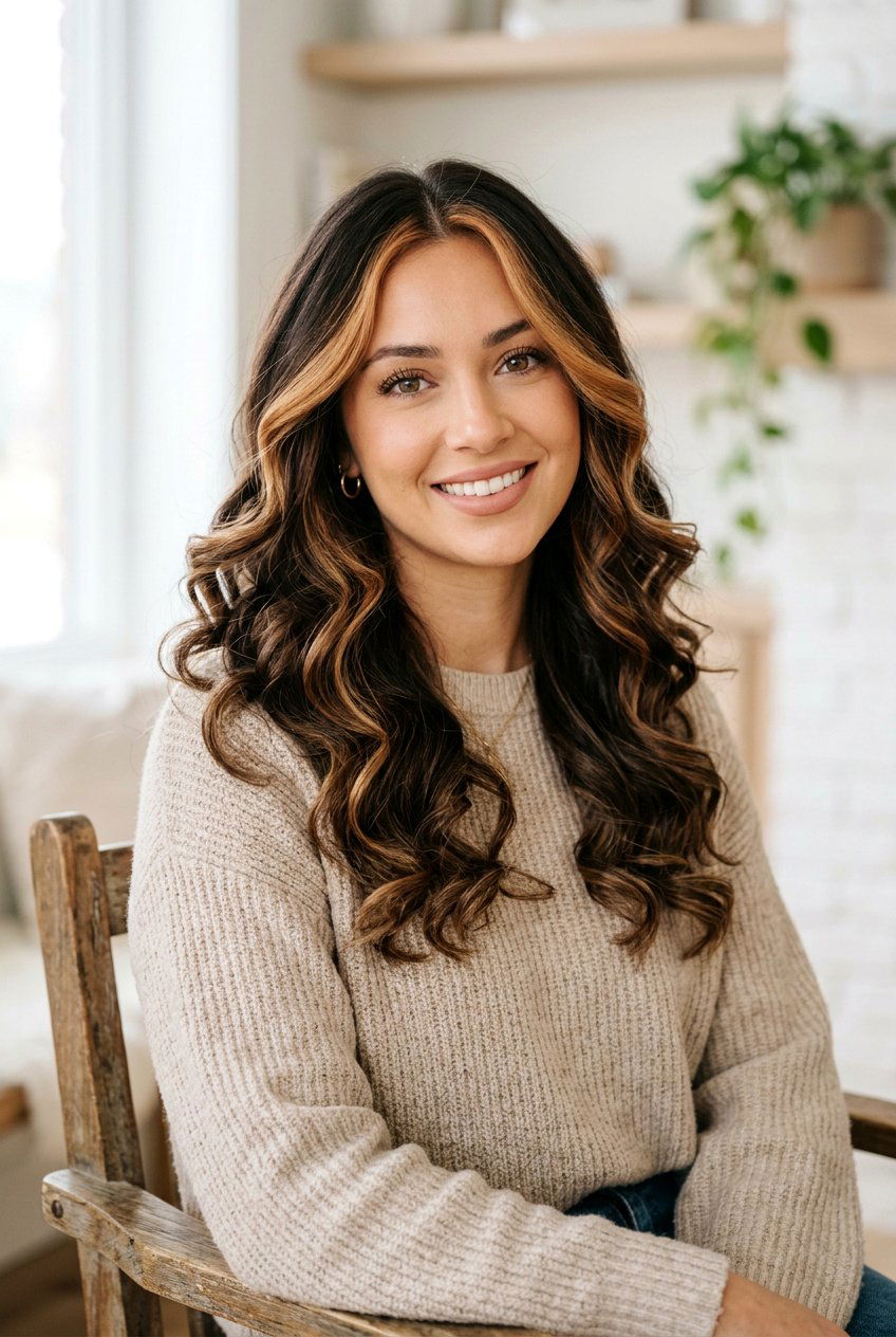 Dark Mocha Balayage With Caramel Money Piece - 20 dark mocha balayage with money piece - 20 dark mocha balayage with money piece