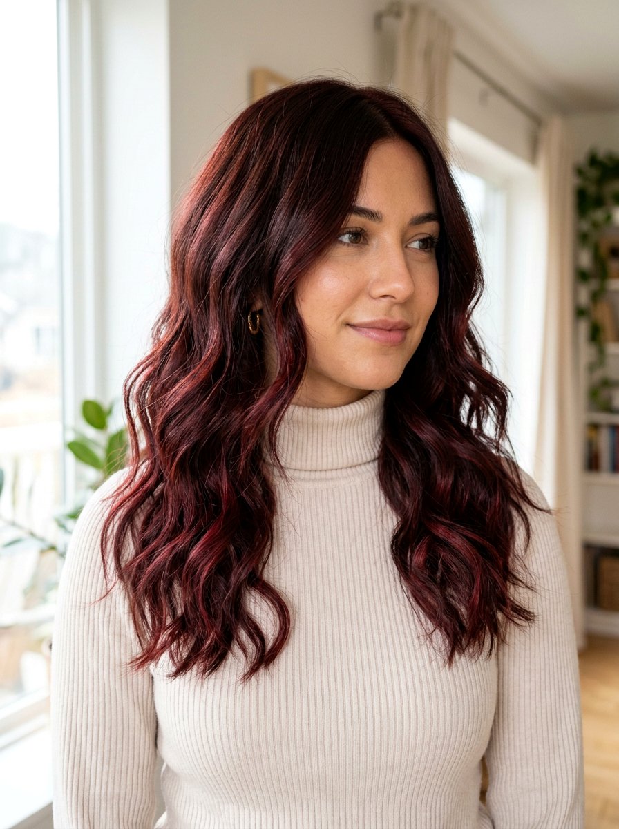 Dark Red Balayage Shoulder Length Hair - 20 red balayage for shoulder length hair - 20 red balayage for shoulder length hair