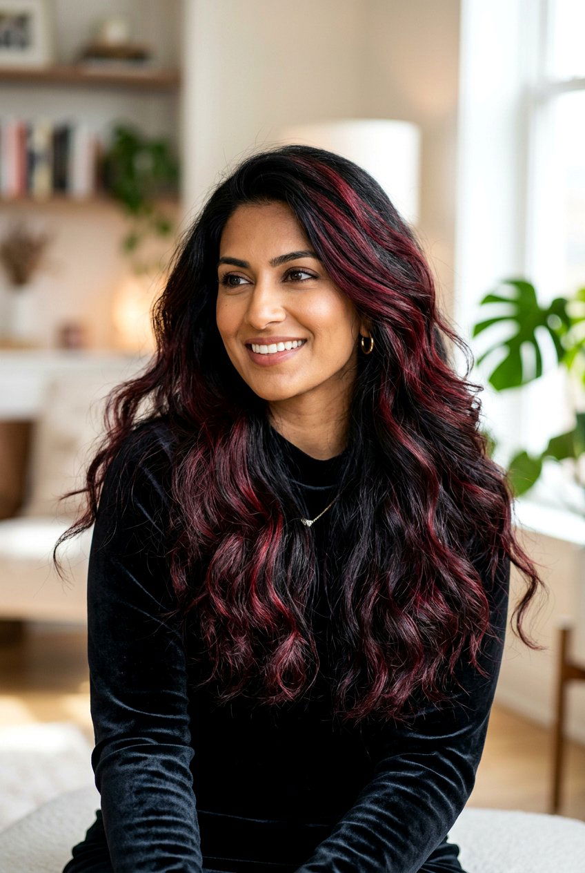 Dark Red Highlights For Black Hair - 20 natural looking highlights for black hair - 20 natural looking highlights for black hair