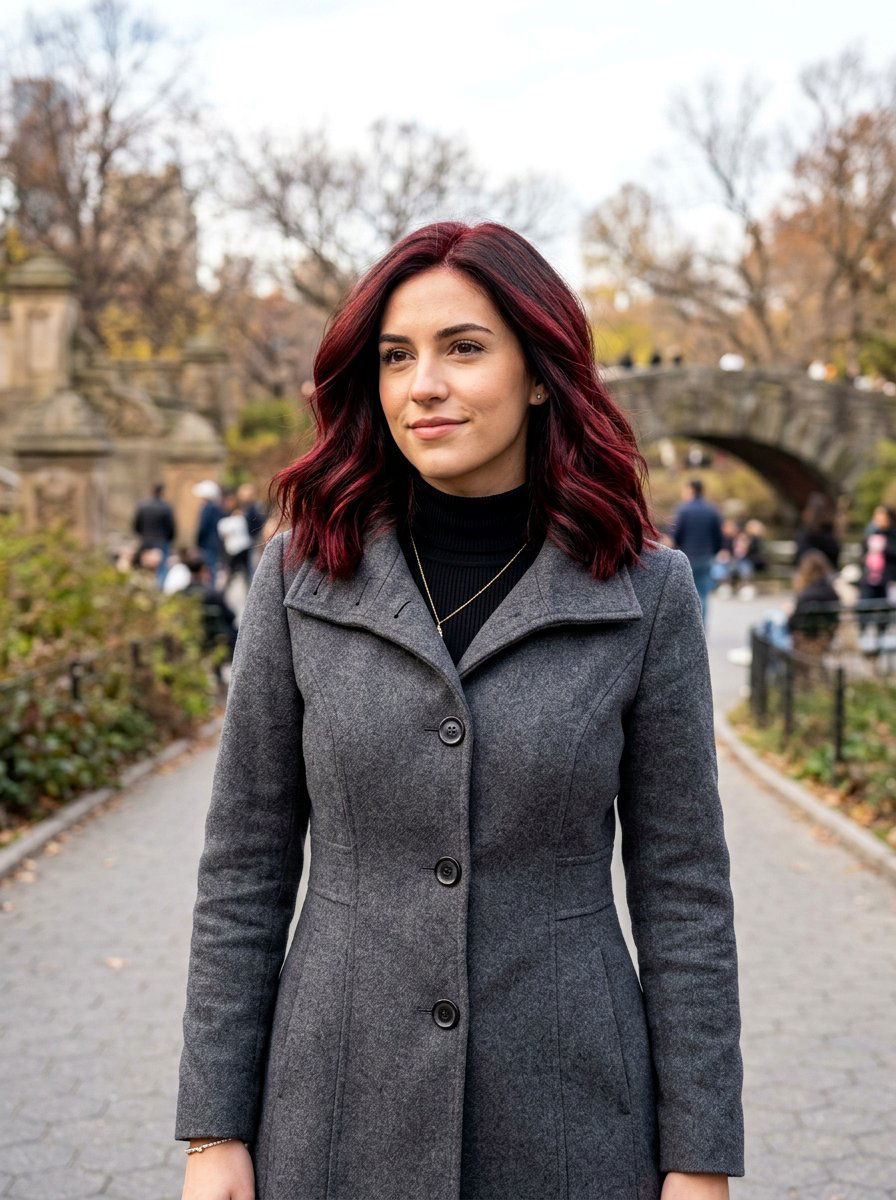 Dark Red Lob Hair Color - 20 red lob hair color ideas - 20 red lob hair color ideas