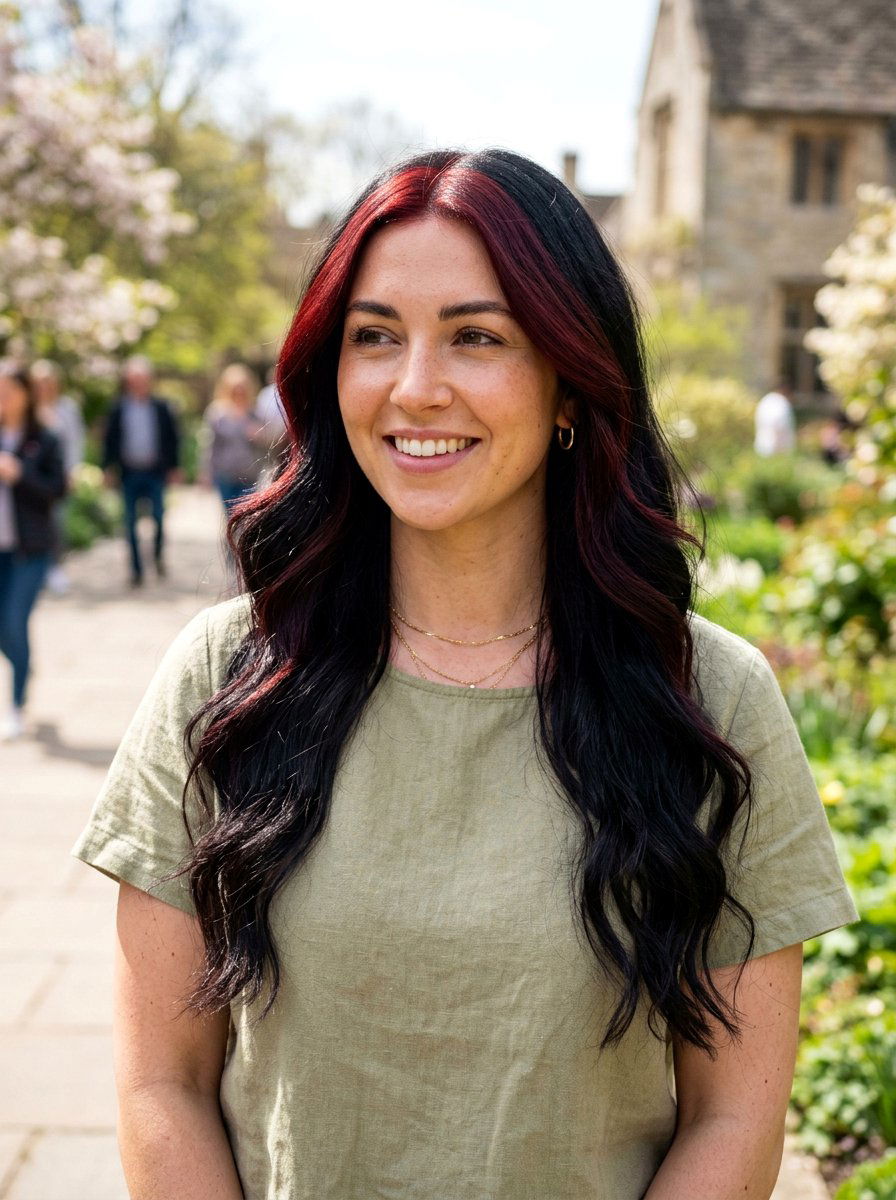 Dark Red Money Piece Black Hair Extensions - 20 red money piece for black hair - 20 red money piece for black hair