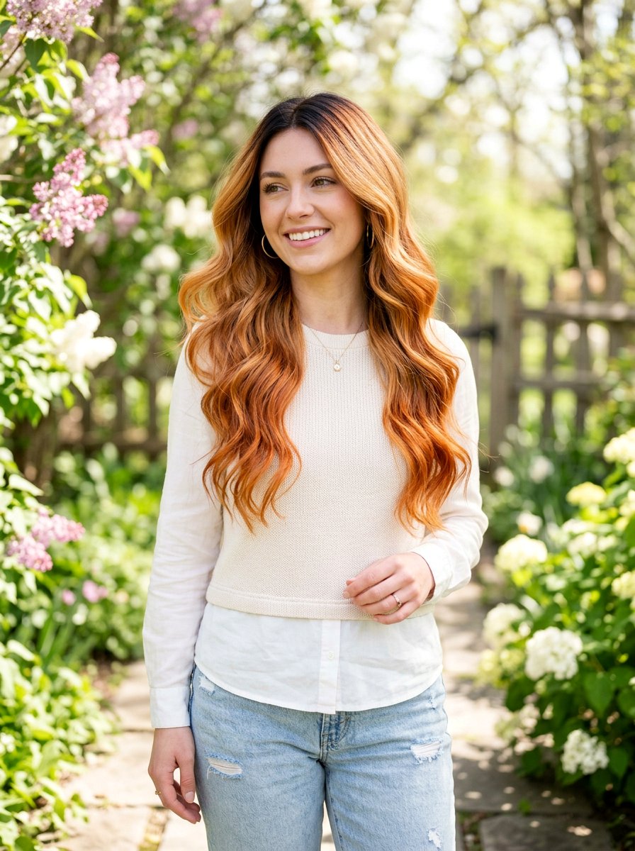 Dark Root Copper Blonde - 20 spring copper blonde hair color - 20 spring copper blonde hair color