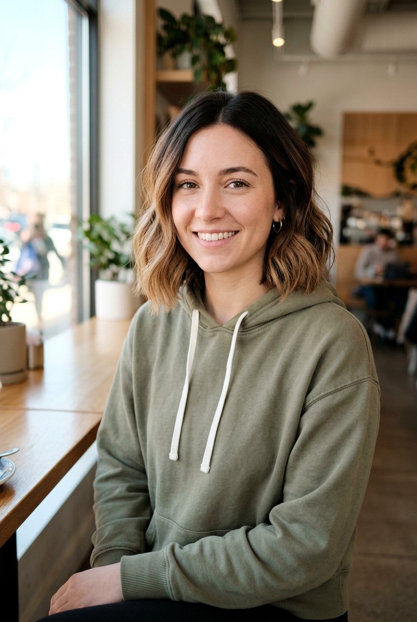 Dark Root Faded Brown Bob - 20 brunette bob balayage ideas - 20 brunette bob balayage ideas