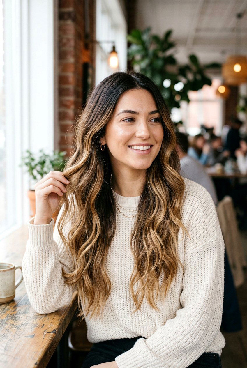 Dark Root Melt On Long Layered Hair - 20 hair color ideas for long layered hair - 20 hair color ideas for long layered hair