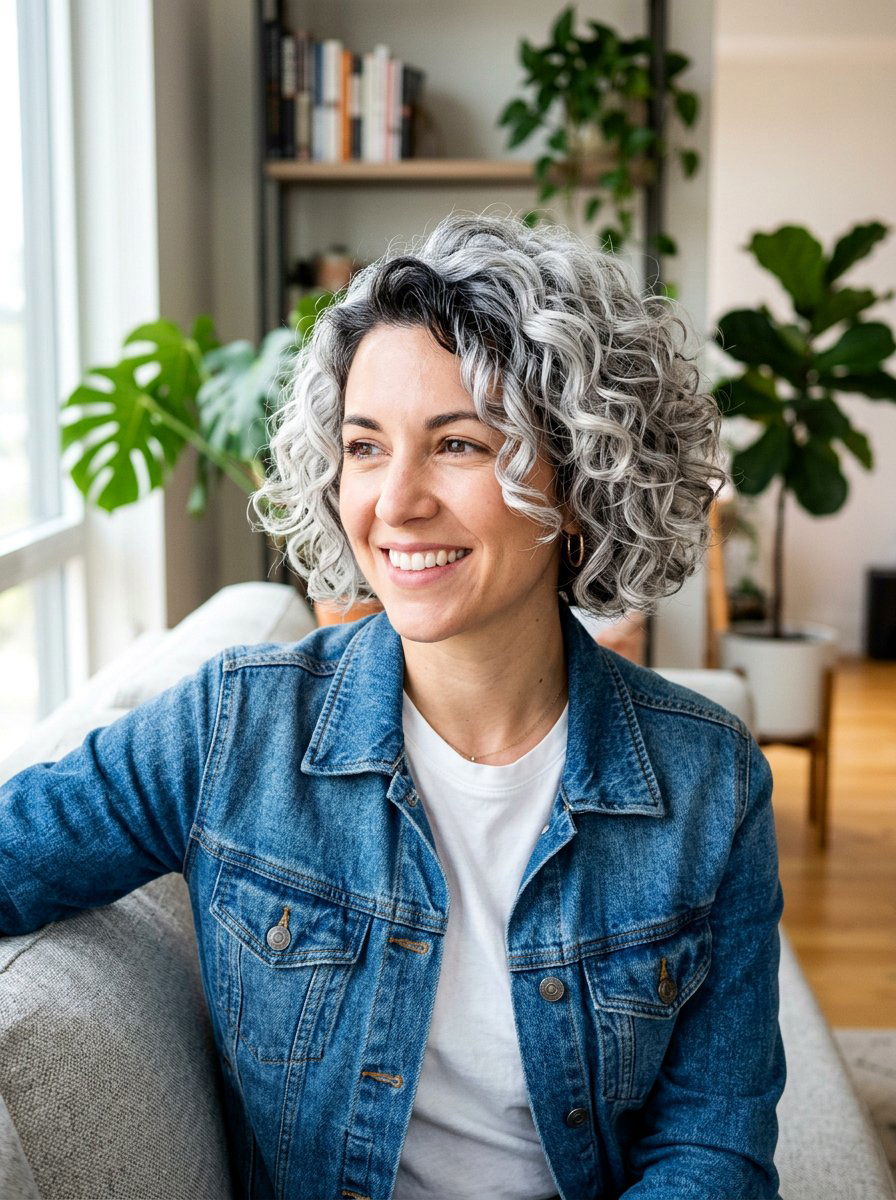 20 Stunning Silver Curly Bob Color Ideas For A Fresh Look