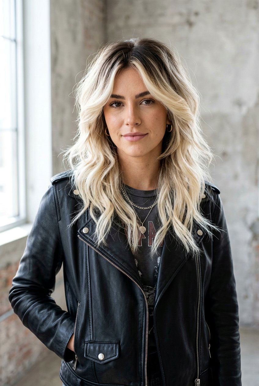 Dark Rooted Blonde Butterfly Haircut - 20 blonde butterfly haircut color ideas - 20 blonde butterfly haircut color ideas