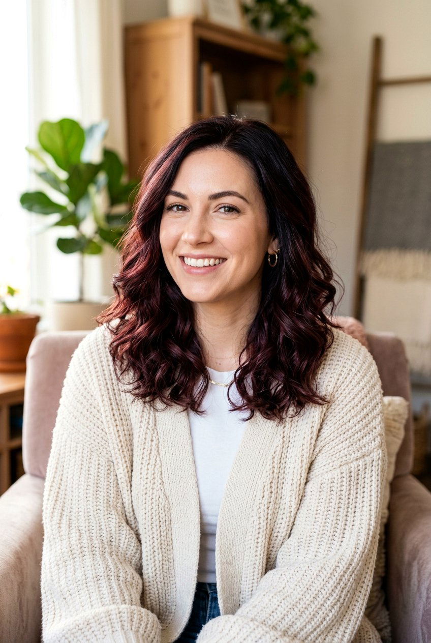 Dark Sangria Balayage On Medium Hair - 20 sangria balayage hair - 20 sangria balayage hair