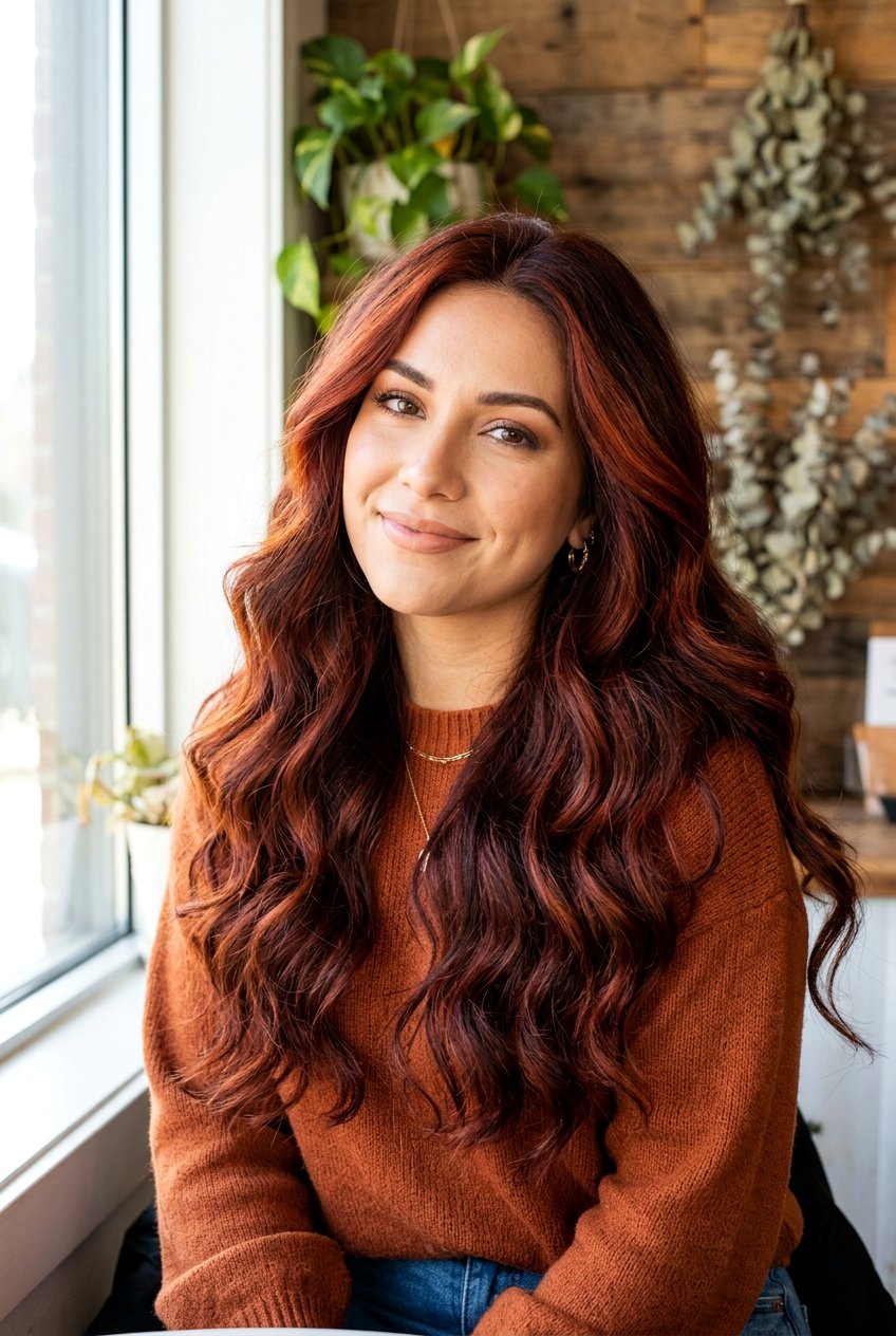 Dark Sunset Copper with Subtle Lowlights - 20 sunset copper hair - 20 sunset copper hair