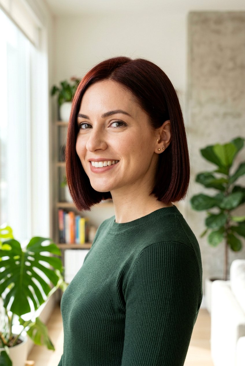 Dark auburn bob - 20 deep auburn hair color - 20 deep auburn hair color