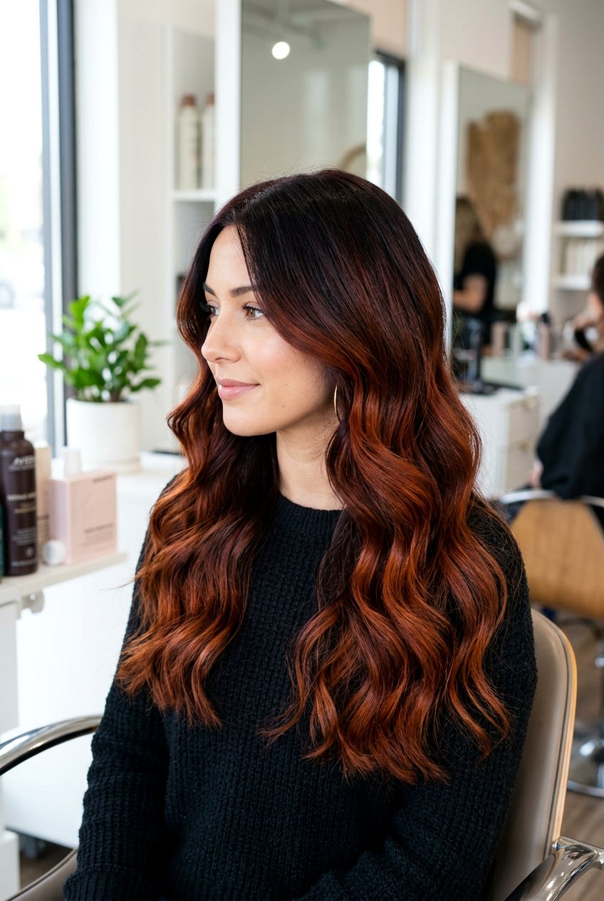 Dark auburn ombre - 20 deep auburn hair color - 20 deep auburn hair color