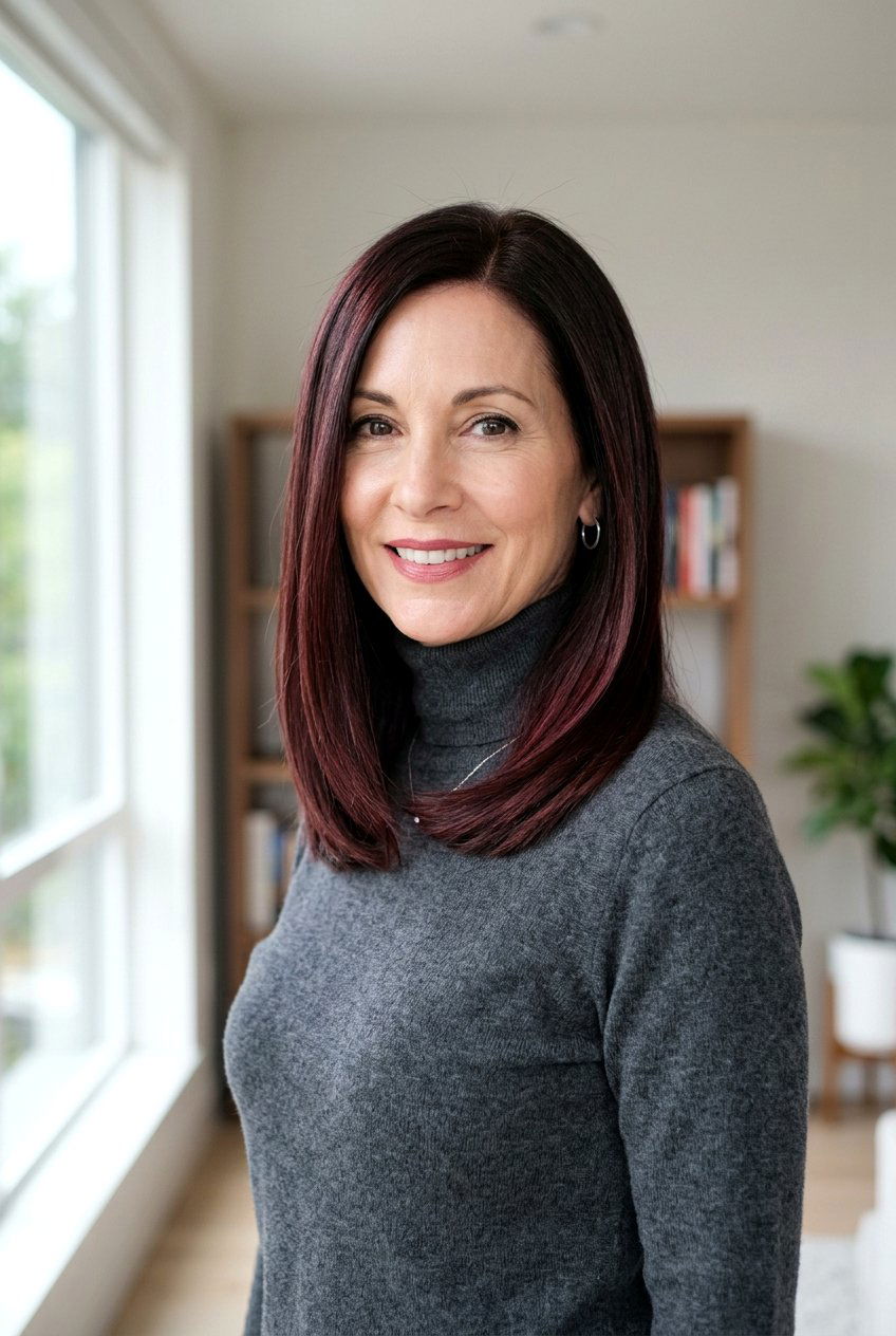 Dark cherry balayage for mature women - 20 burgundy balayage for mature women - 20 burgundy balayage for mature women